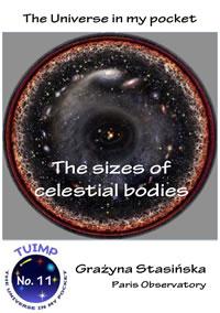 The sizes of celestial bodies